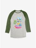 Care Bears Pool Party Raglan, Oatmeal With Moss, hi-res