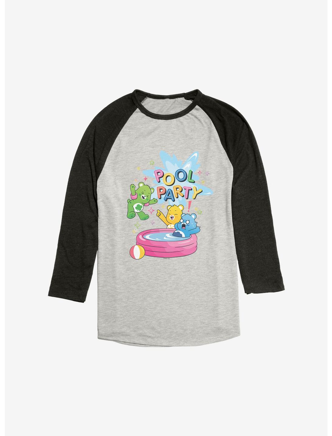 Care Bears Pool Party Raglan, Oatmeal With Black, hi-res