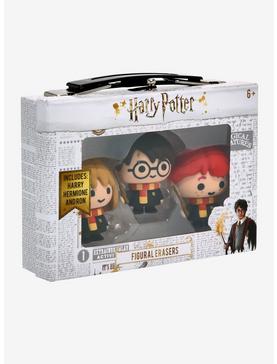 Harry Potter Harry Hermione & Ron Eraser Set, , hi-res