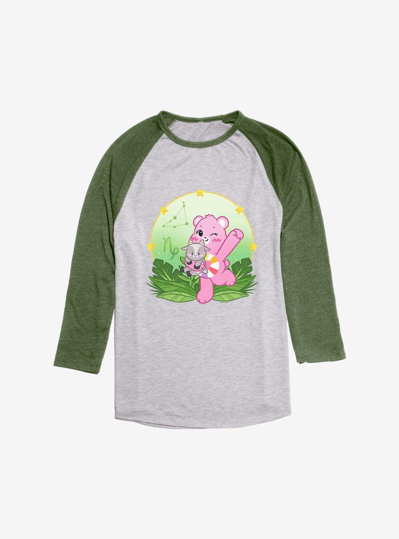 Care Bears Capricorn Bear Raglan, Ath Heather With Moss, hi-res