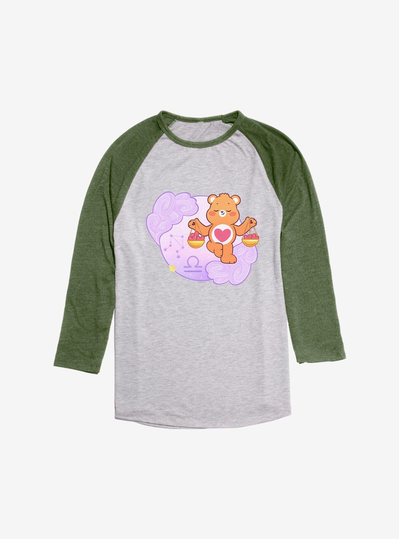 Care Bears Libra Bear Raglan, Ath Heather With Moss, hi-res