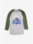 Care Bears Pisces Bear Raglan, Ath Heather With Moss, hi-res