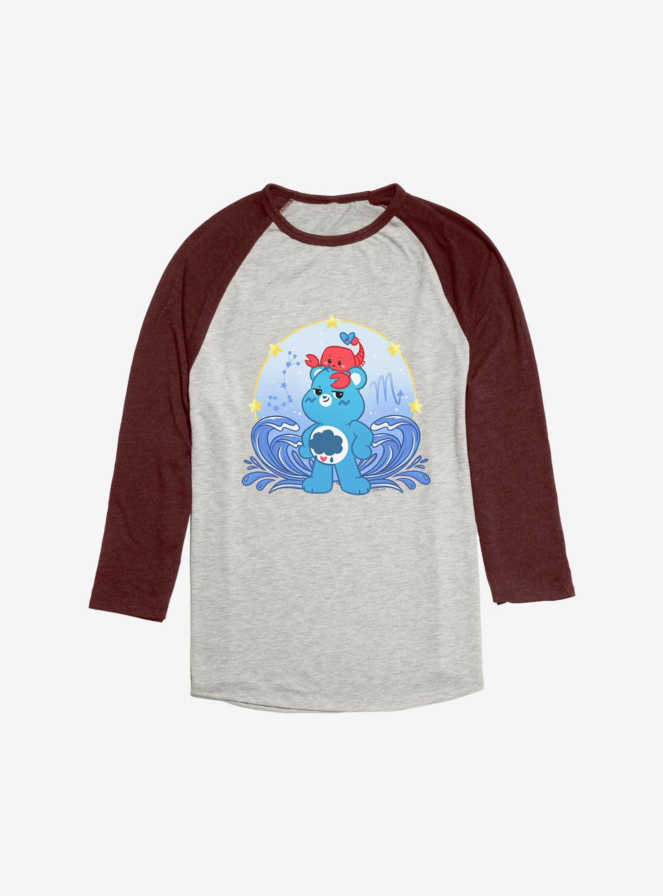 Care Bears Scorpio Bear Raglan, Oatmeal With Maroon, hi-res