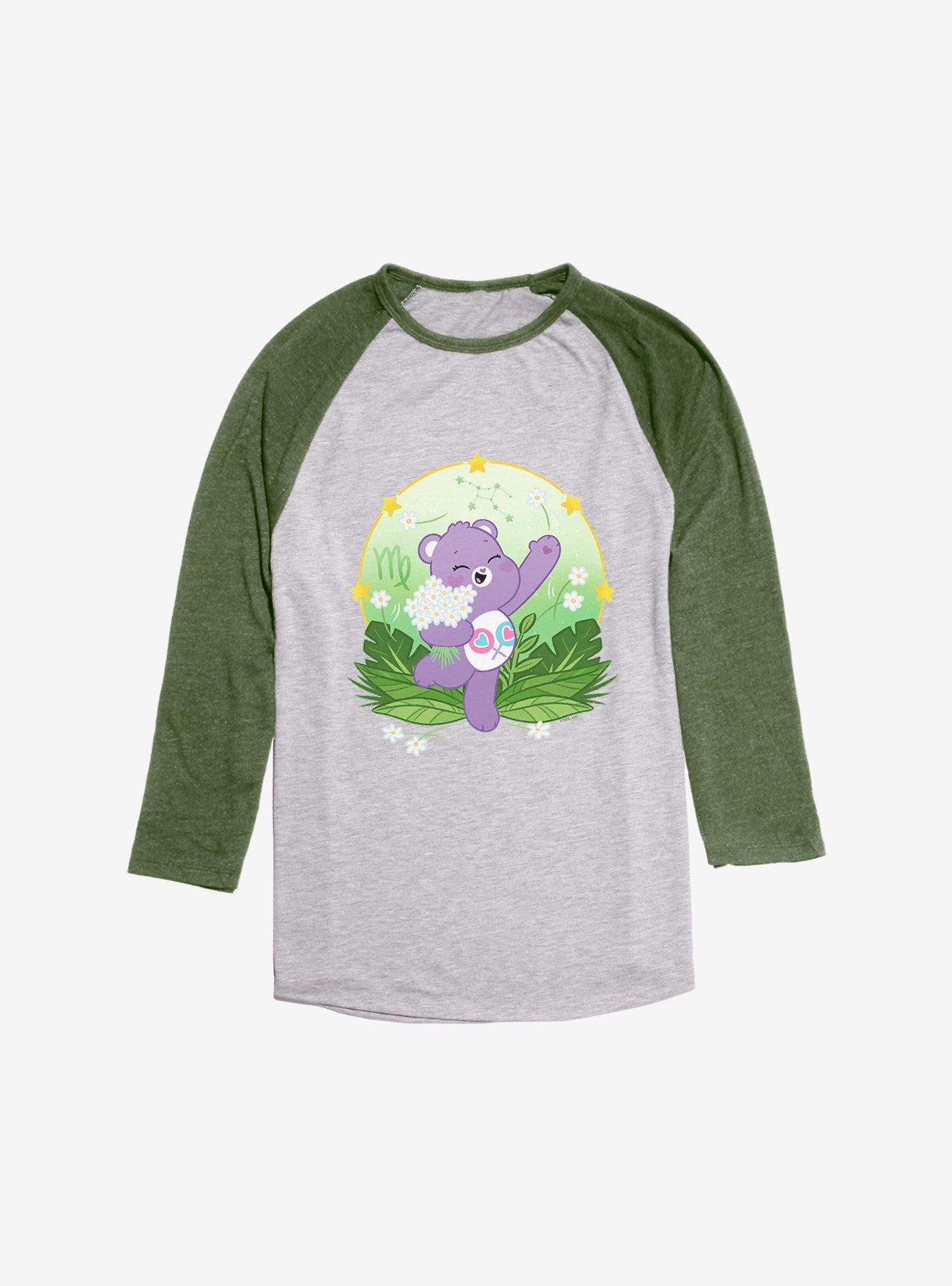 Care Bears Virgo Bear Raglan, Ath Heather With Moss, hi-res