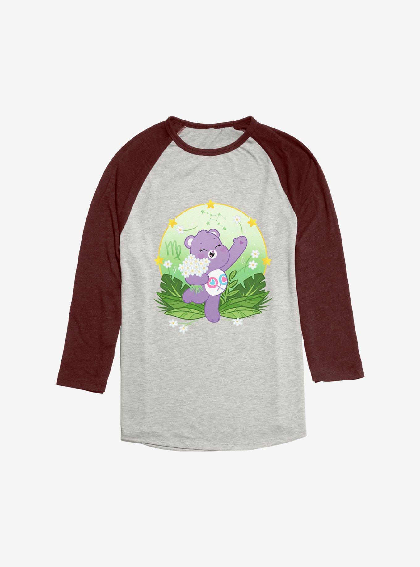 Care Bears Virgo Bear Raglan, Oatmeal With Maroon, hi-res