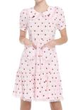 Strawberry Gingham Collar Dress, GINGHAM PLAID, hi-res