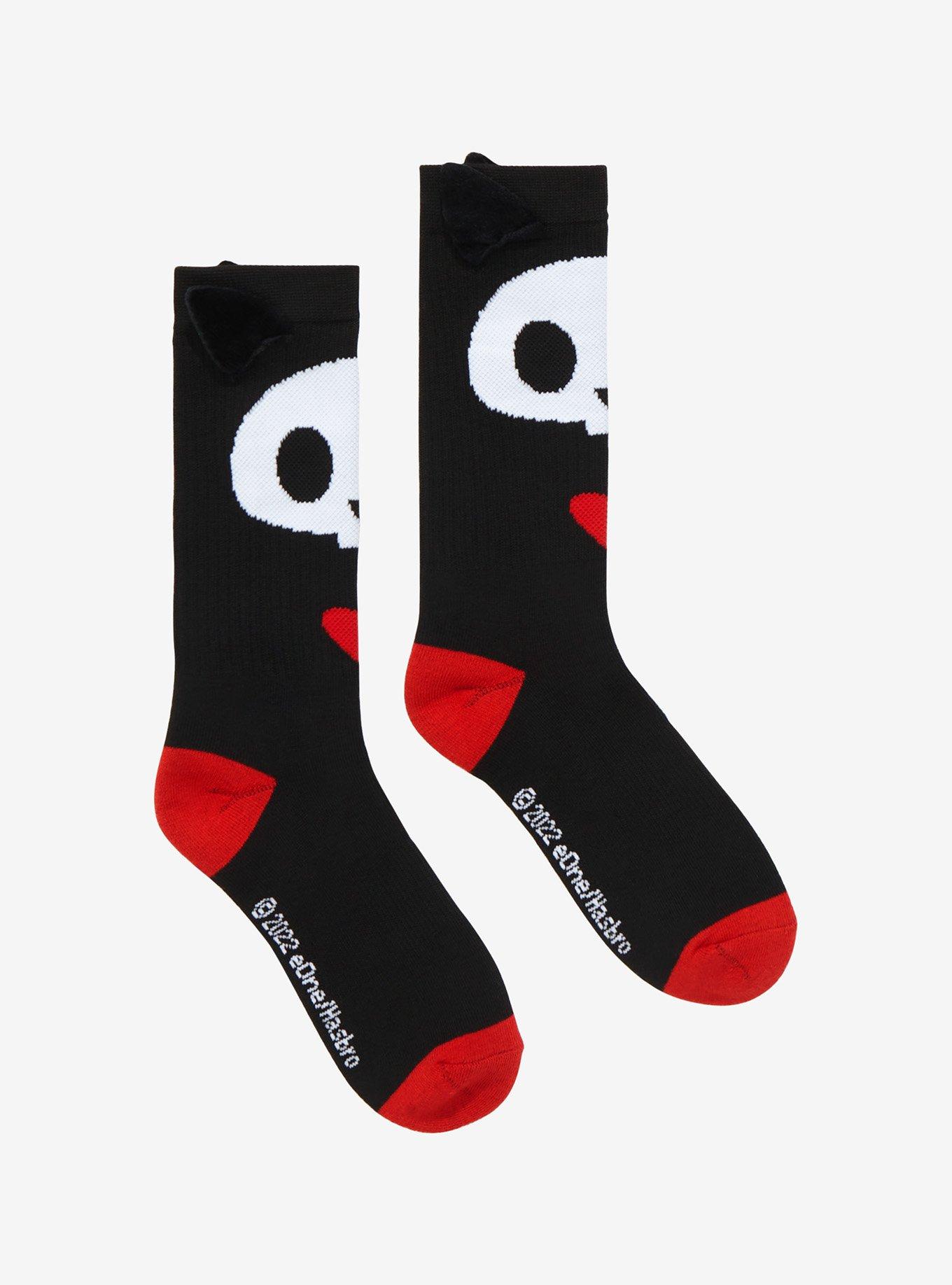 Skelanimals Kit The Cat Crew Socks, , hi-res