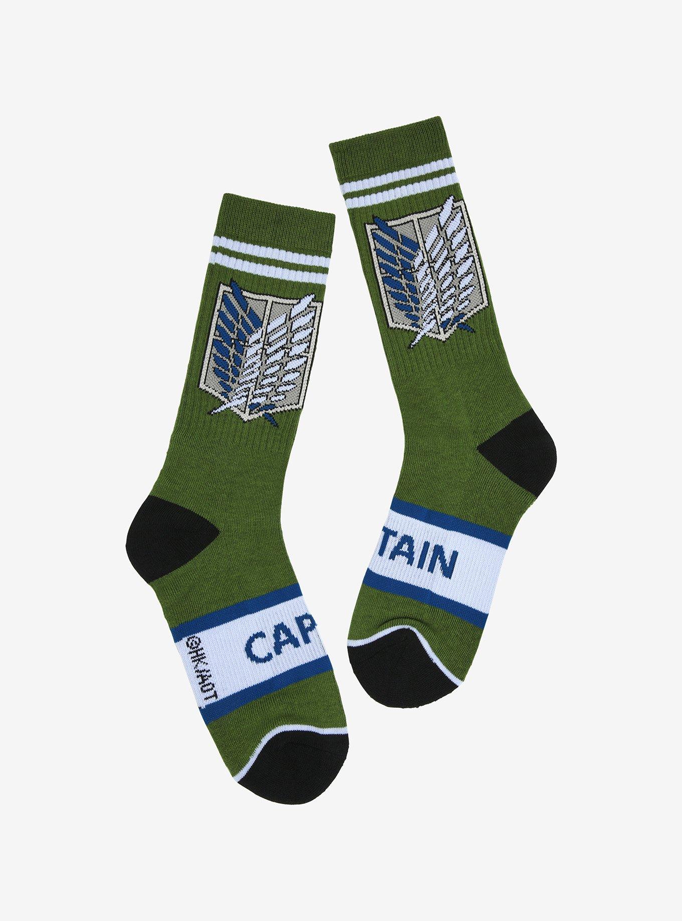 Attack On Titan Wings Of Freedom Varsity Crew Socks, , hi-res