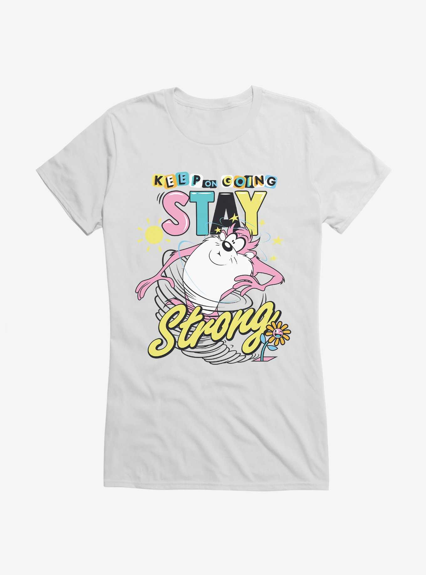 Looney Tunes Taz Stay Strong Girls T-Shirt, , hi-res