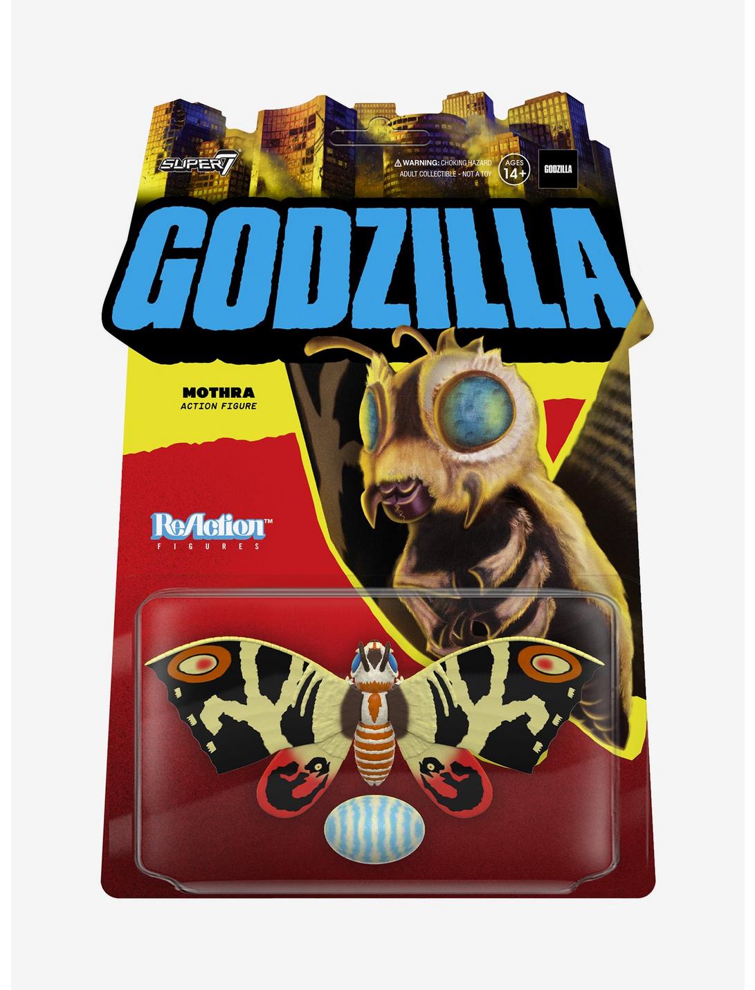 Super7 ReAction Godzilla Mothra Figure, , hi-res