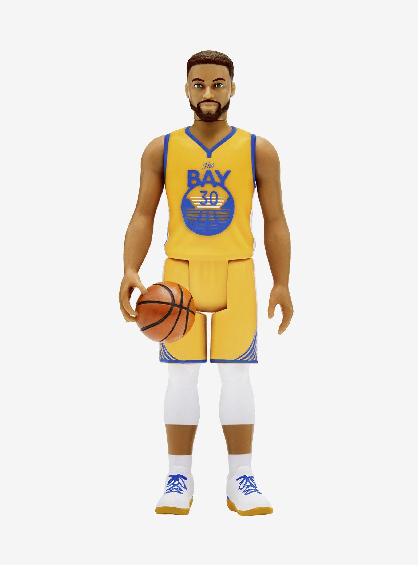 Super7 ReAction NBA Supersports Steph Curry (Golden State Warriors) Figure  | BoxLunch