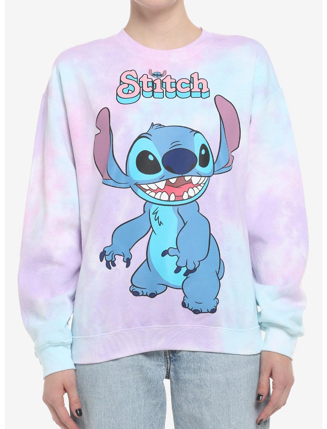 Disney Stitch Tie-Dye Girls Sweatshirt, MULTI, hi-res
