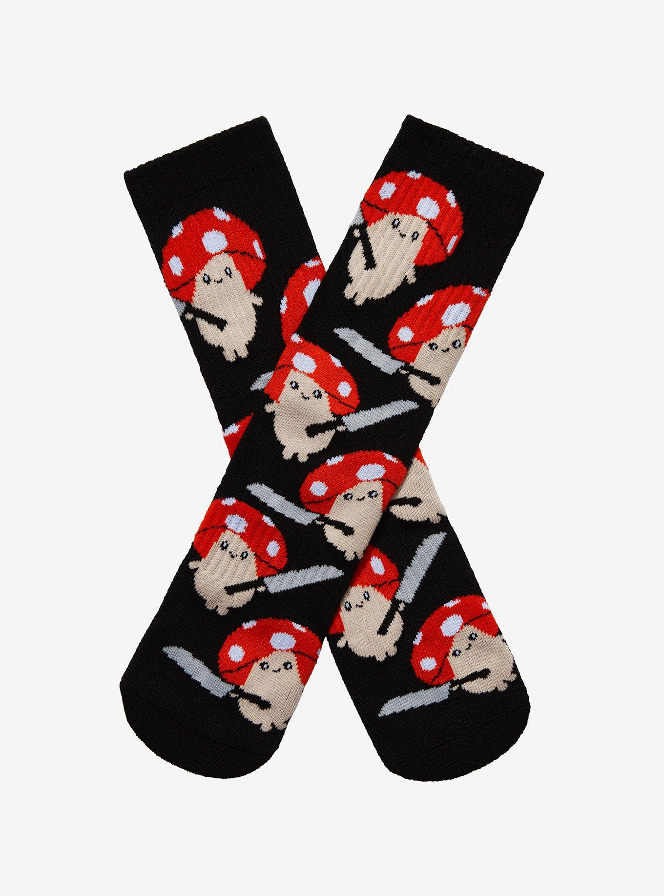 Mushroom Knife Crew Socks, , hi-res