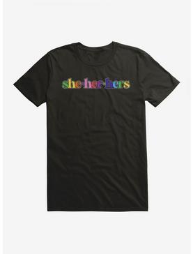 Pride She Her Hers Pronouns T-Shirt, , hi-res
