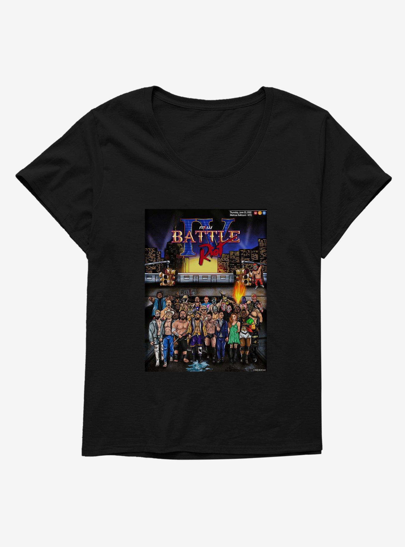 Major League Wrestling Battle Riot IV Girls T-Shirt Plus
