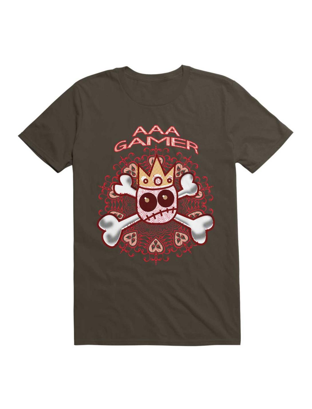 AAA Gamer T-Shirt, DARK CHOCOLATE, hi-res