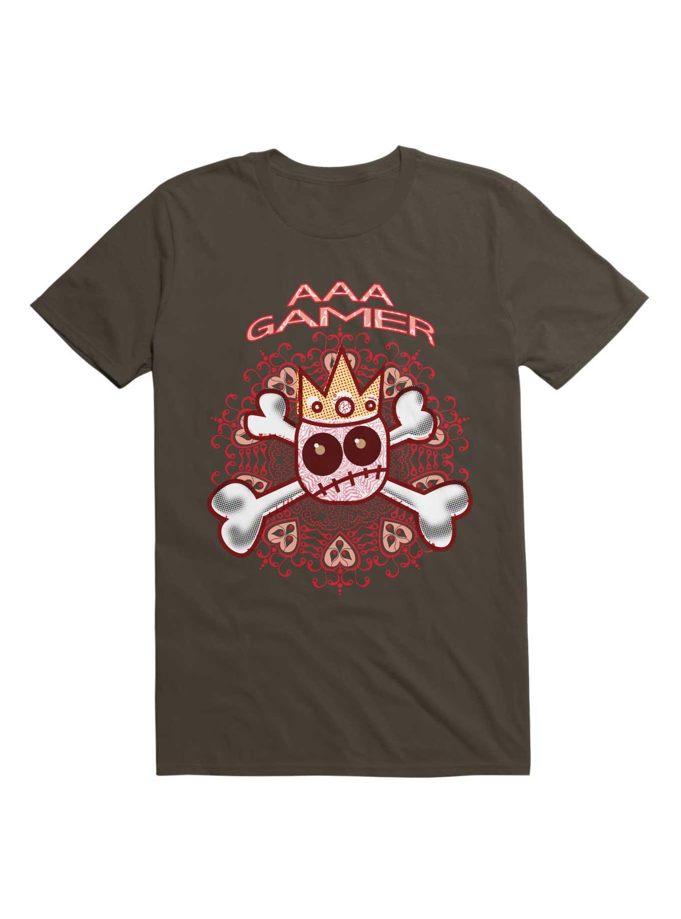 AAA Gamer T-Shirt, DARK CHOCOLATE, hi-res