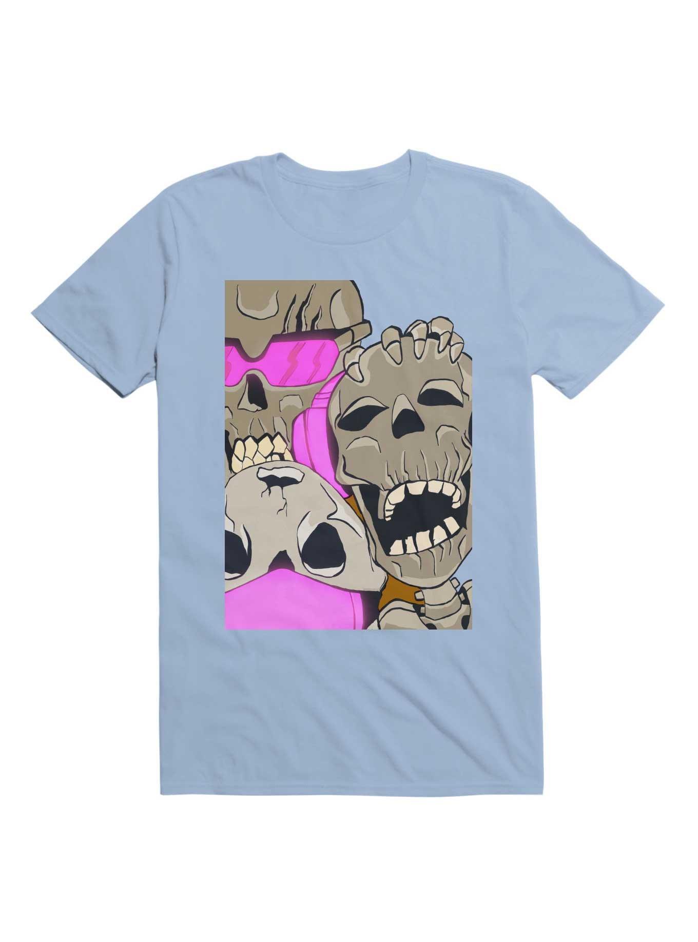 Can't See, Can't Hear, Can't Speak T-Shirt, LIGHT BLUE, hi-res