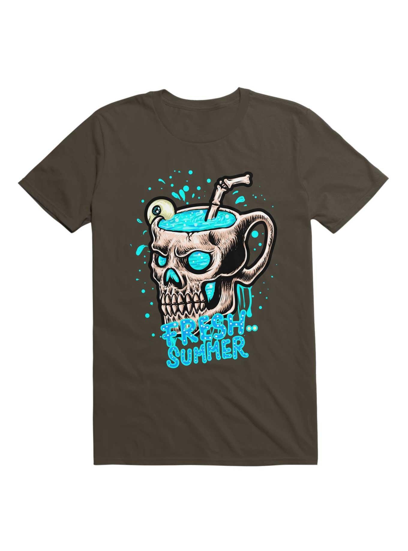 Fresh Summer With Eye Juice T-Shirt, DARK CHOCOLATE, hi-res