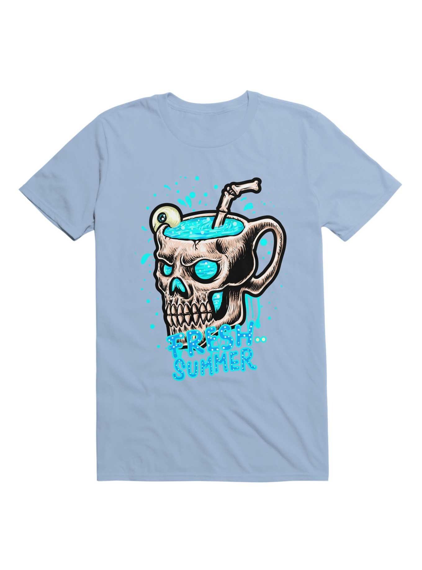 Fresh Summer With Eye Juice T-Shirt, LIGHT BLUE, hi-res
