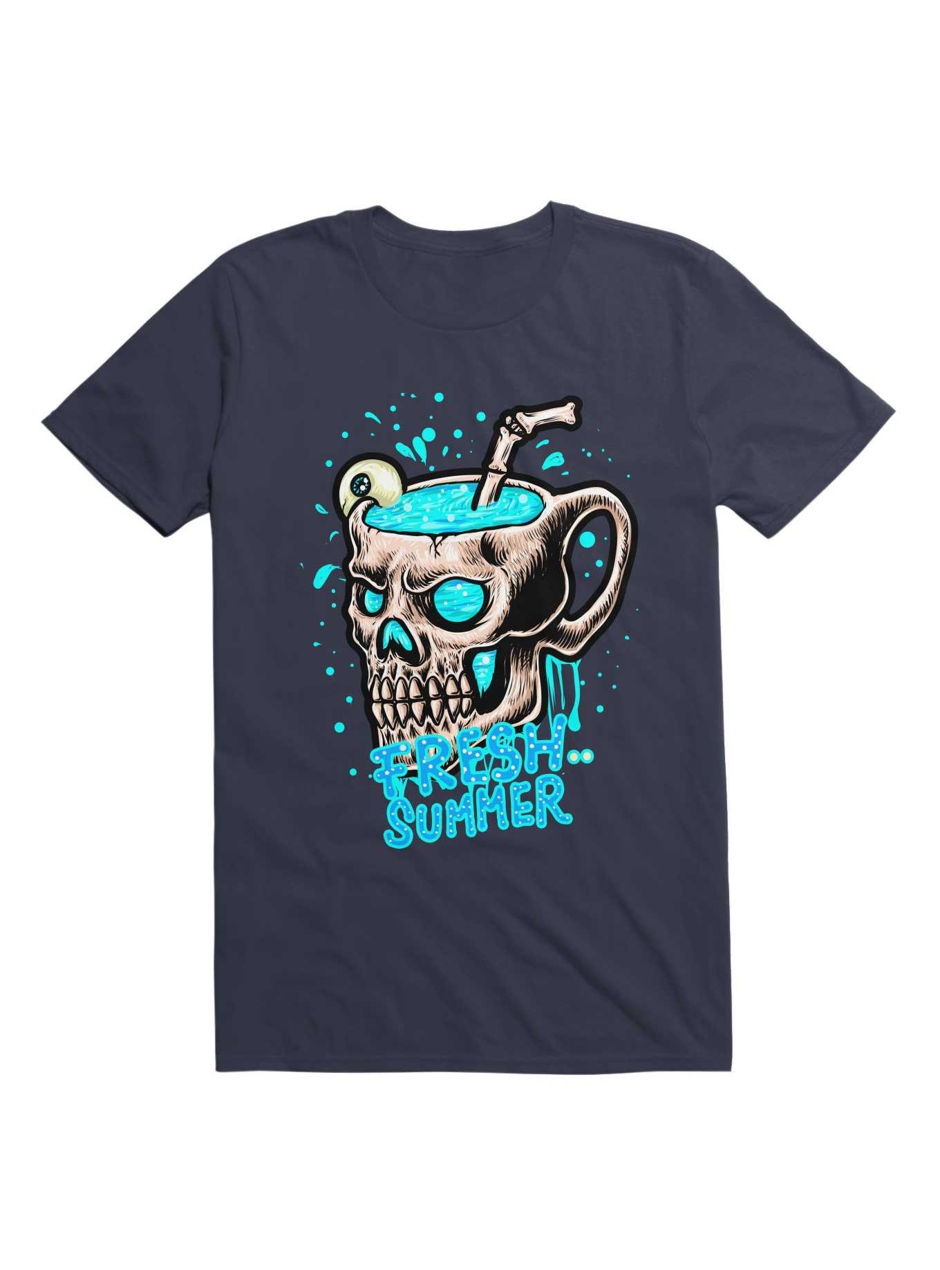 Fresh Summer With Eye Juice T-Shirt, NAVY, hi-res