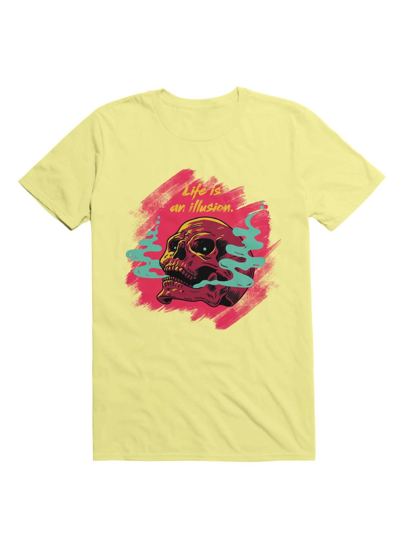 Life Is An Illusion T-Shirt, CORN SILK, hi-res