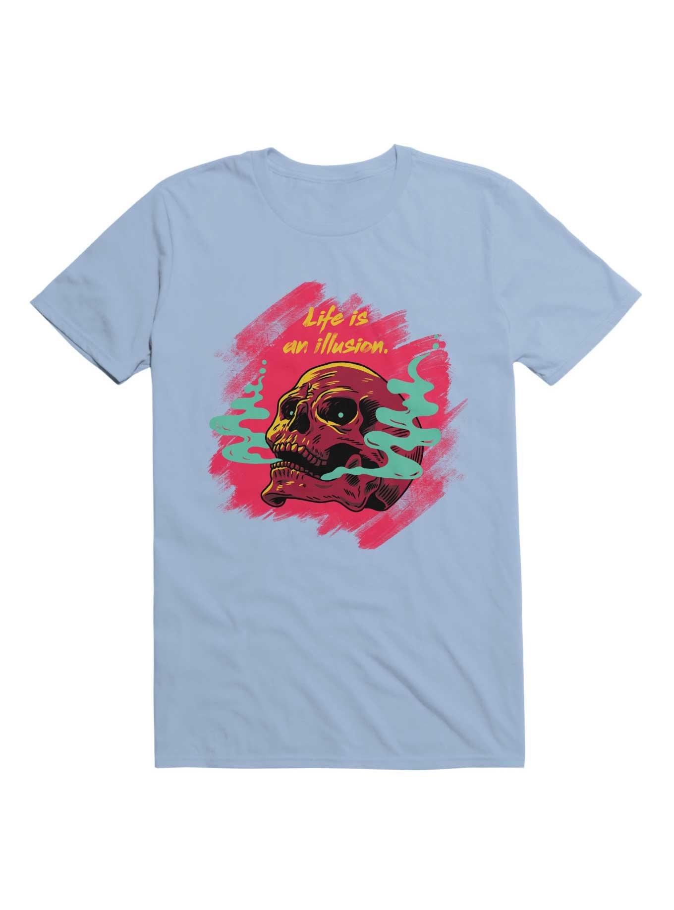 Life Is An Illusion T-Shirt, LIGHT BLUE, hi-res