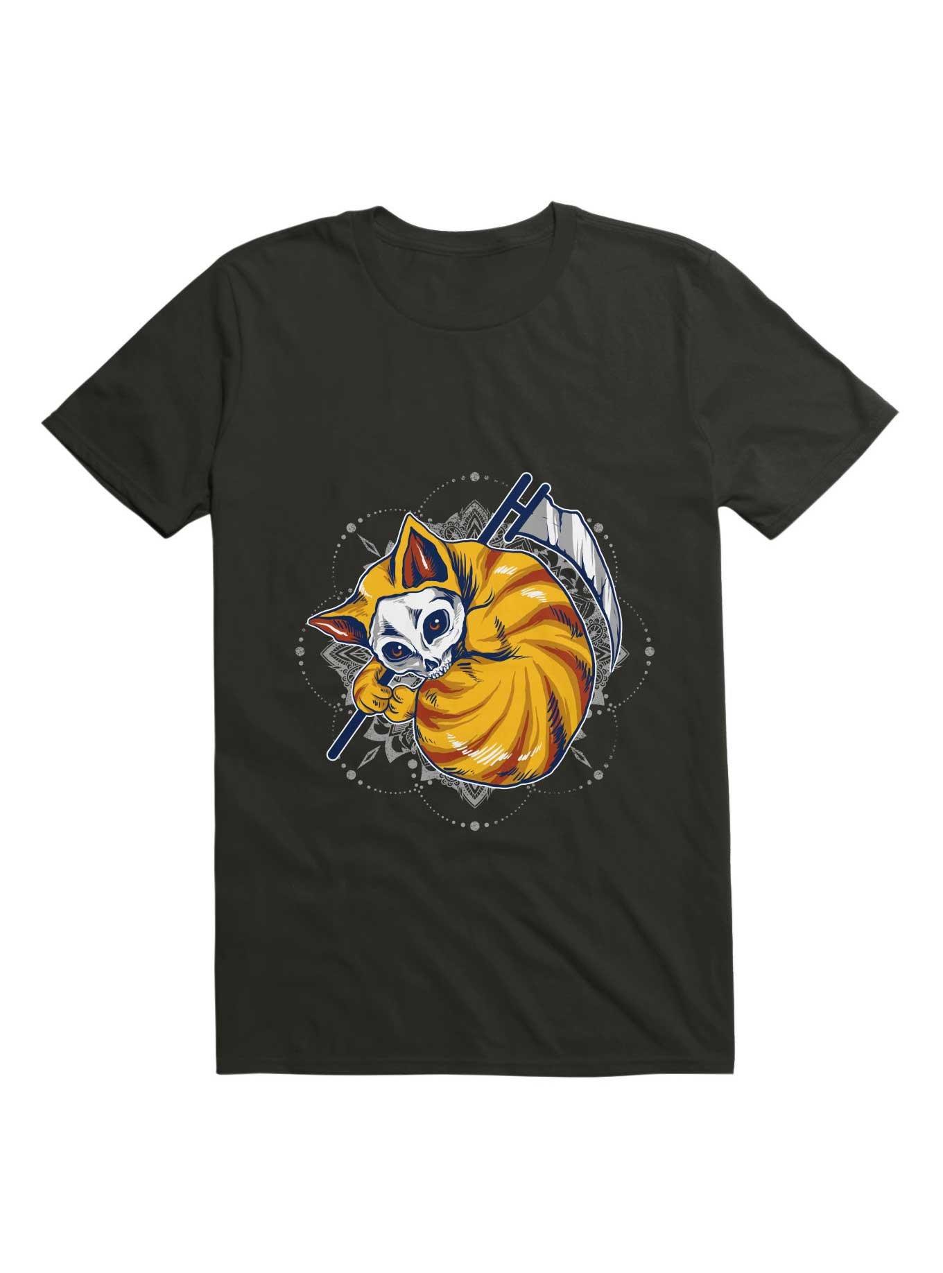 Orange Cat T-Shirt, BLACK, hi-res