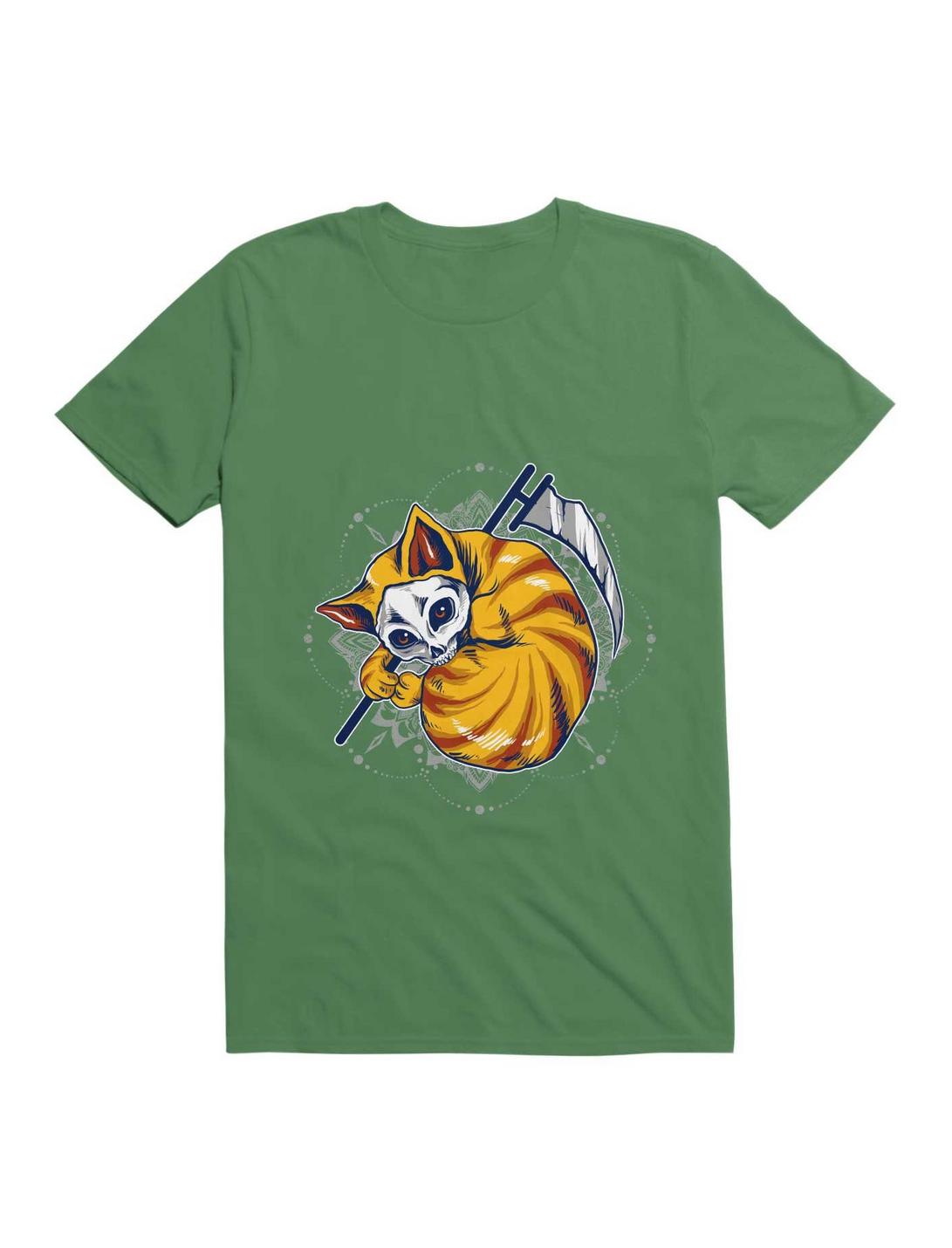 Orange Cat T-Shirt, IRISH GREEN, hi-res