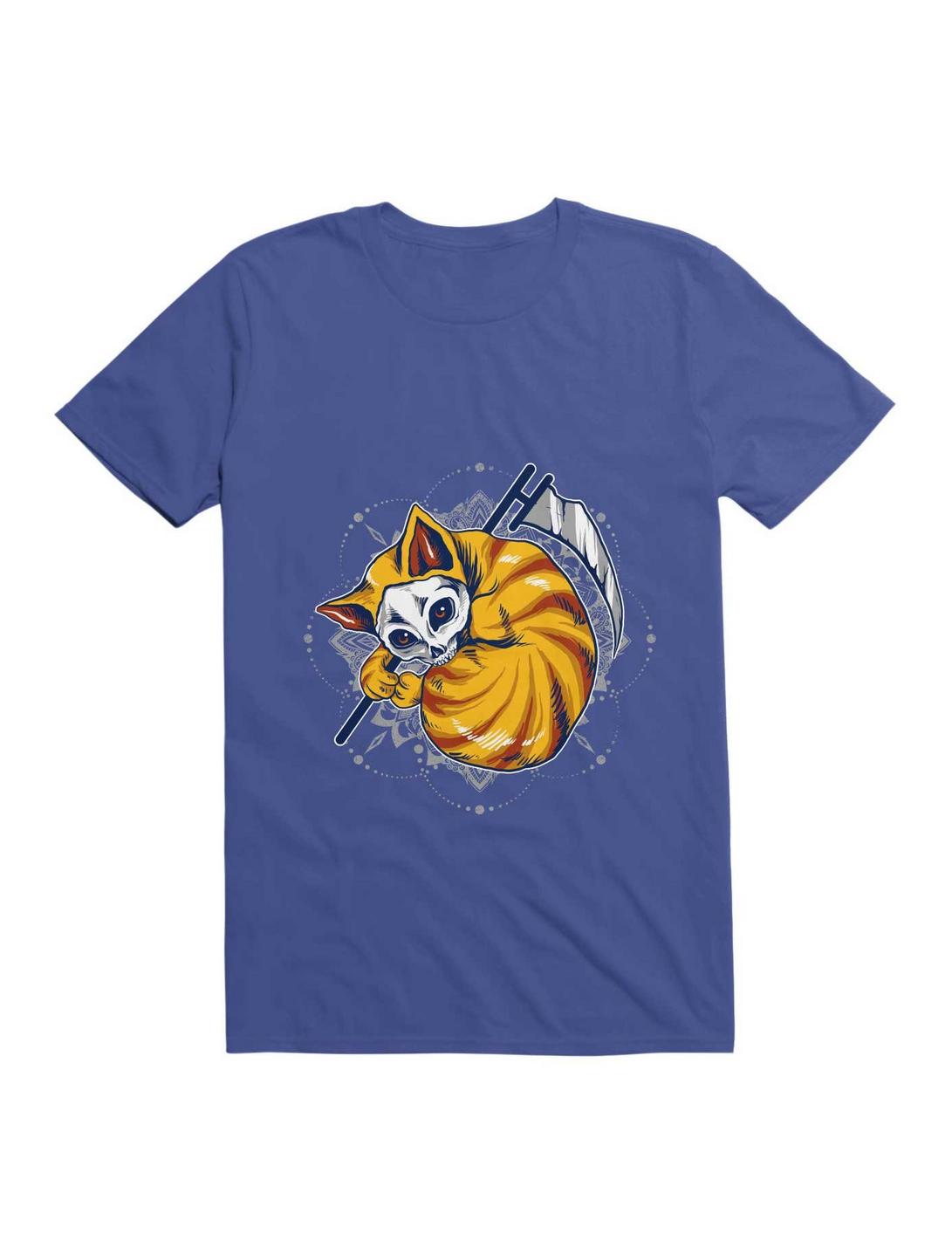 Orange Cat T-Shirt, ROYAL, hi-res