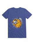 Orange Cat T-Shirt, ROYAL, hi-res