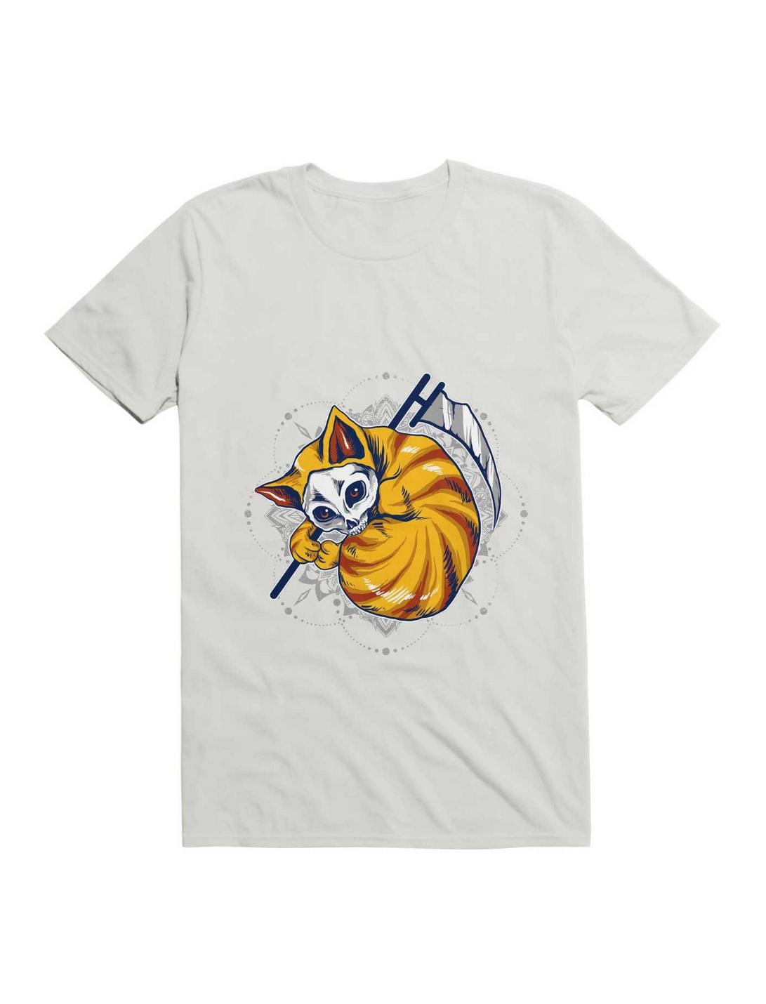 Orange Cat T-Shirt, WHITE, hi-res