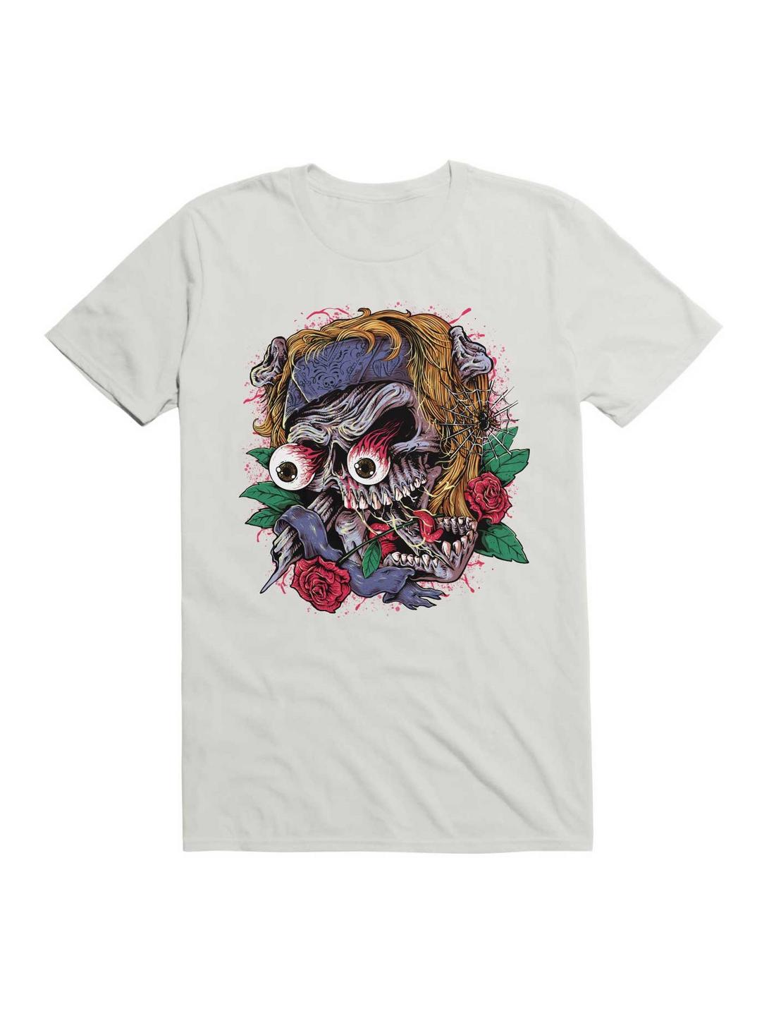Rock Skull T-Shirt, WHITE, hi-res