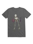 Skeletal Warrior T-Shirt, CHARCOAL, hi-res