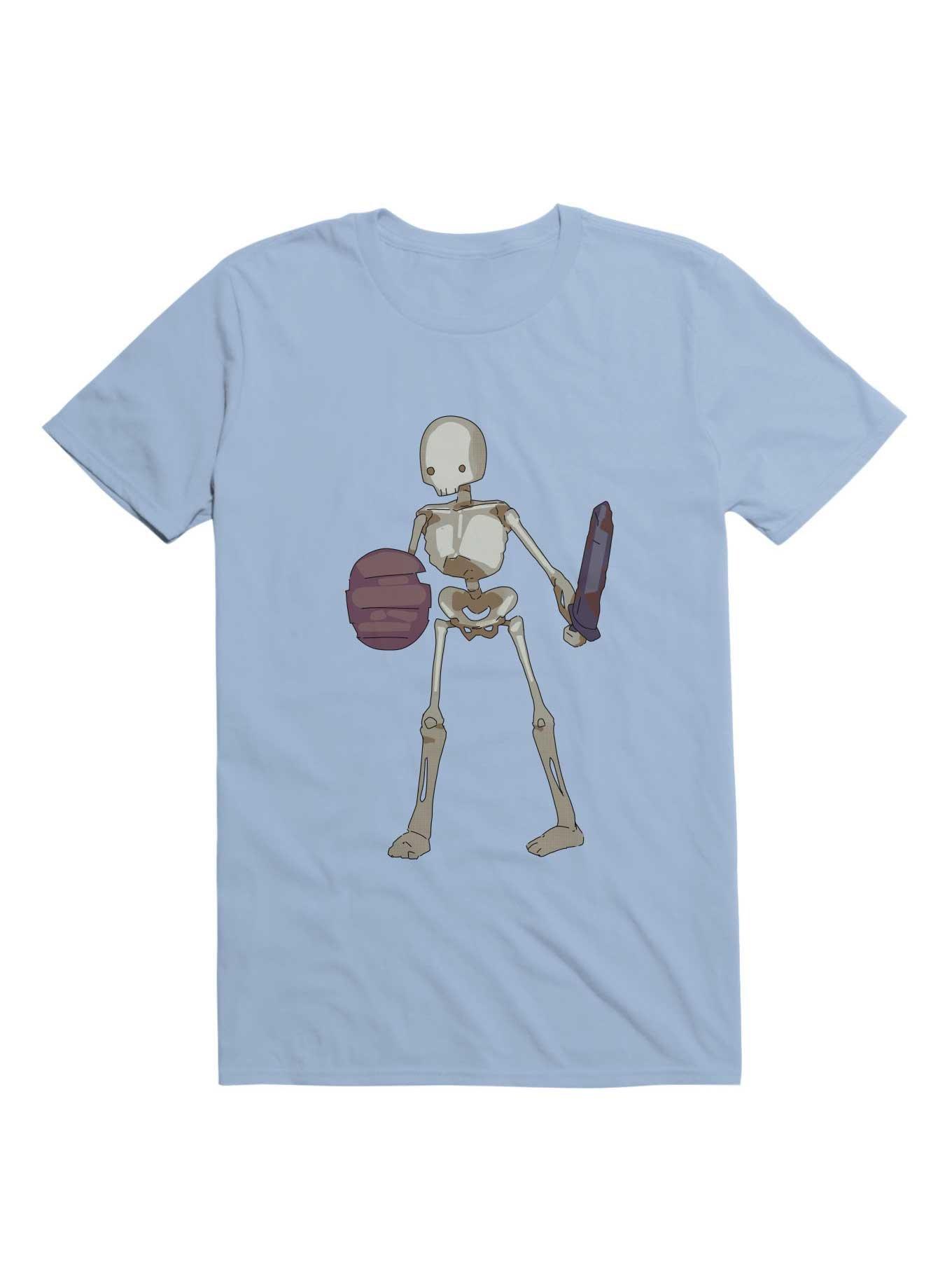 Skeletal Warrior T-Shirt, LIGHT BLUE, hi-res