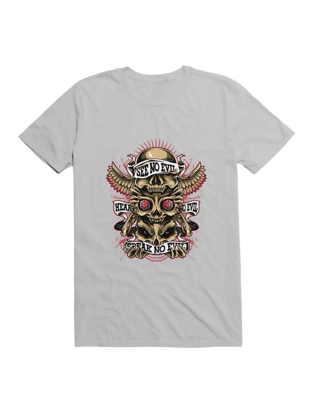 Skull Totem T-Shirt, ICE GREY, hi-res