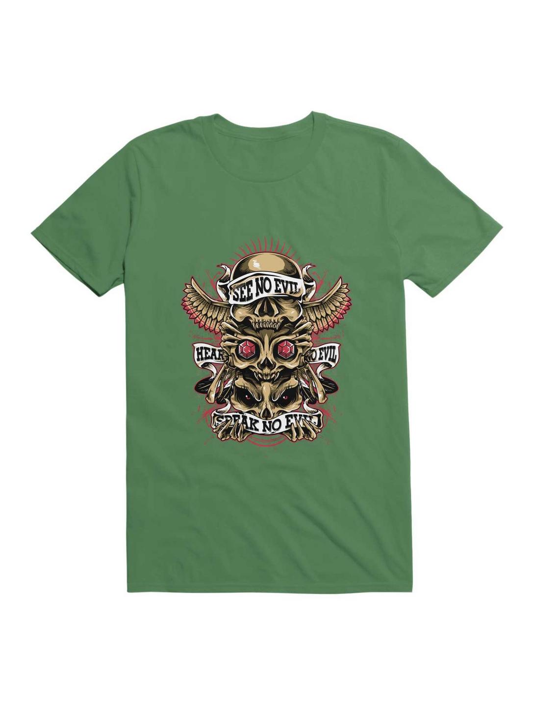 Skull Totem T-Shirt, IRISH GREEN, hi-res