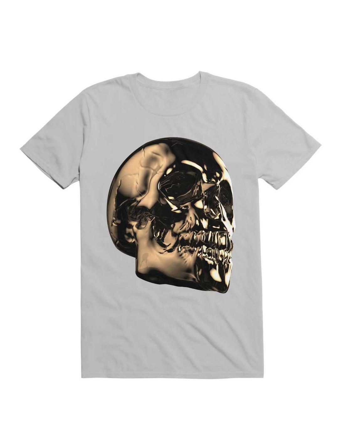 The Golden Skull For The Dark But Loud In You T-Shirt, ICE GREY, hi-res