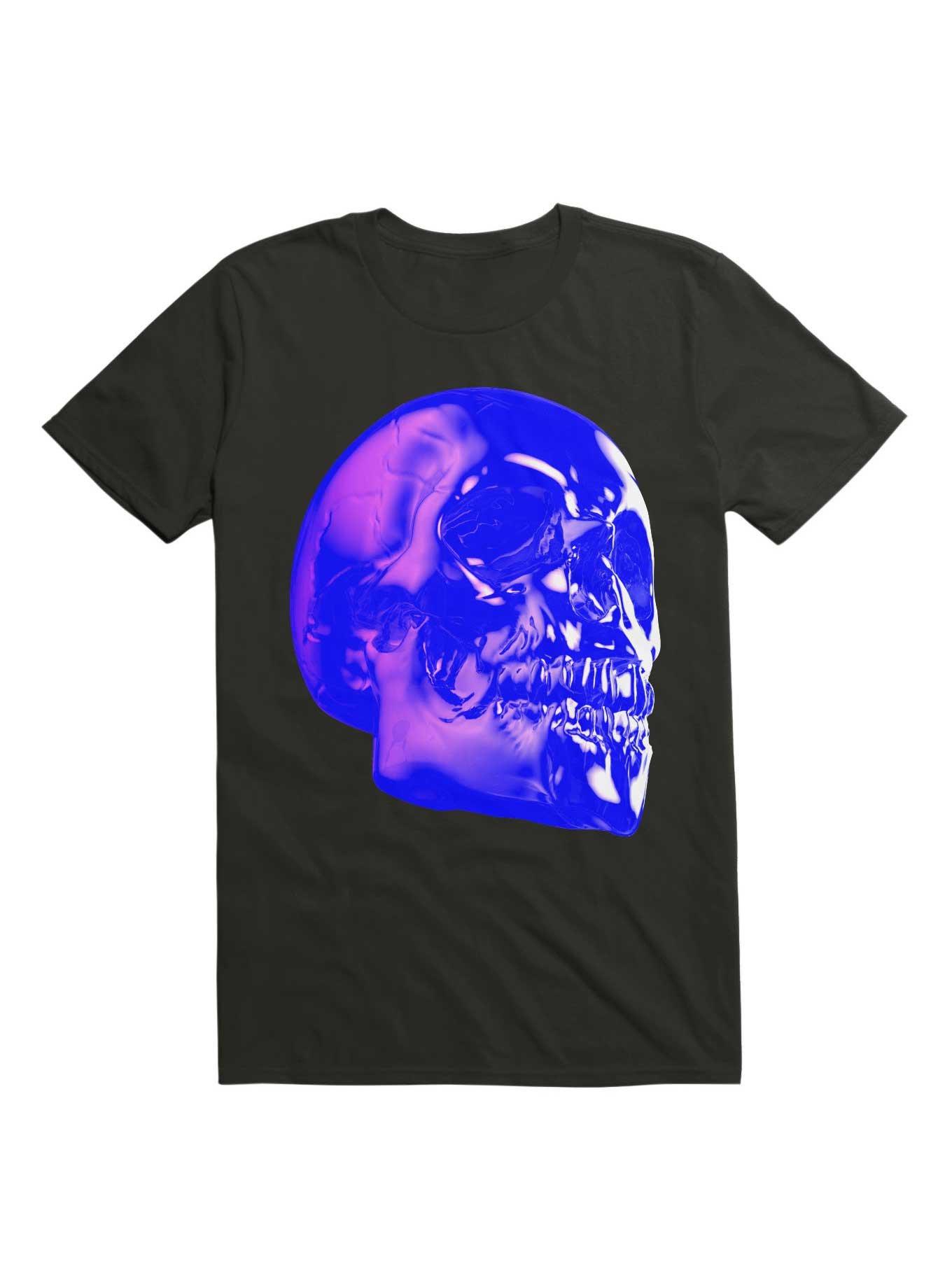THRDLESS Skull Horror Synthwave Undead Skull 3D T-Shirt