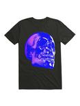 Skull Horror Synthwave Undead Skull 3D T-Shirt, BLACK, hi-res