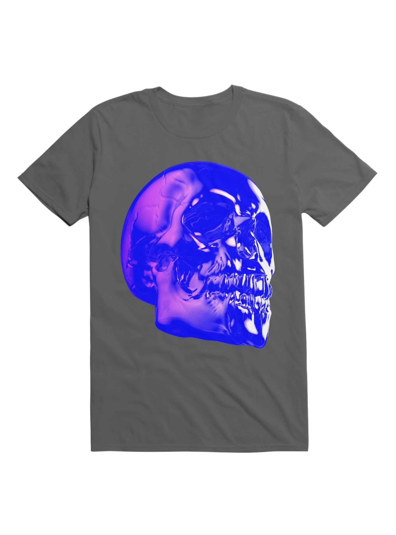 Skull Horror Synthwave Undead Skull 3D T-Shirt, , hi-res
