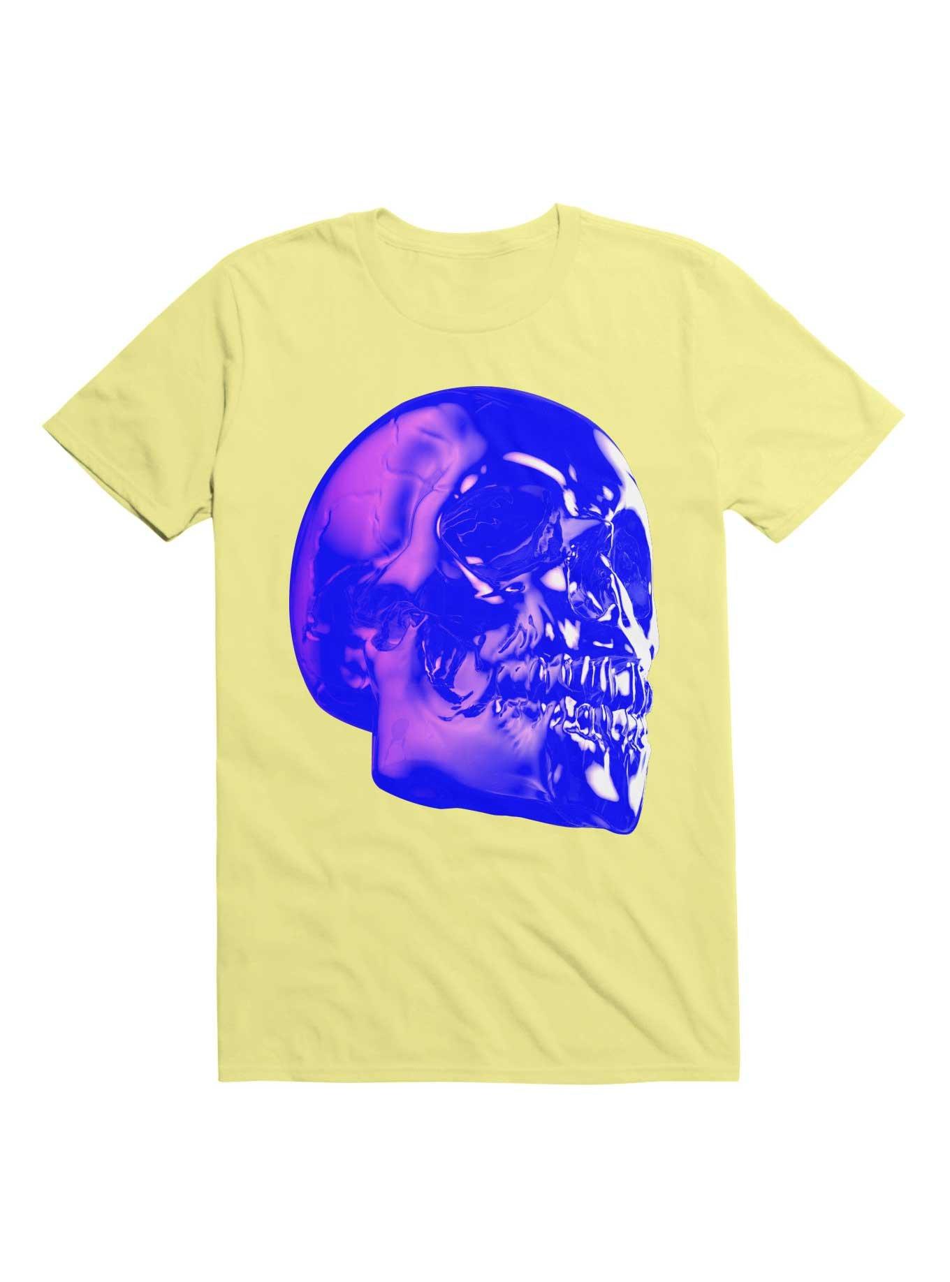 Skull Horror Synthwave Undead Skull 3D T-Shirt, , hi-res