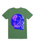 Skull Horror Synthwave Undead Skull 3D T-Shirt, IRISH GREEN, hi-res