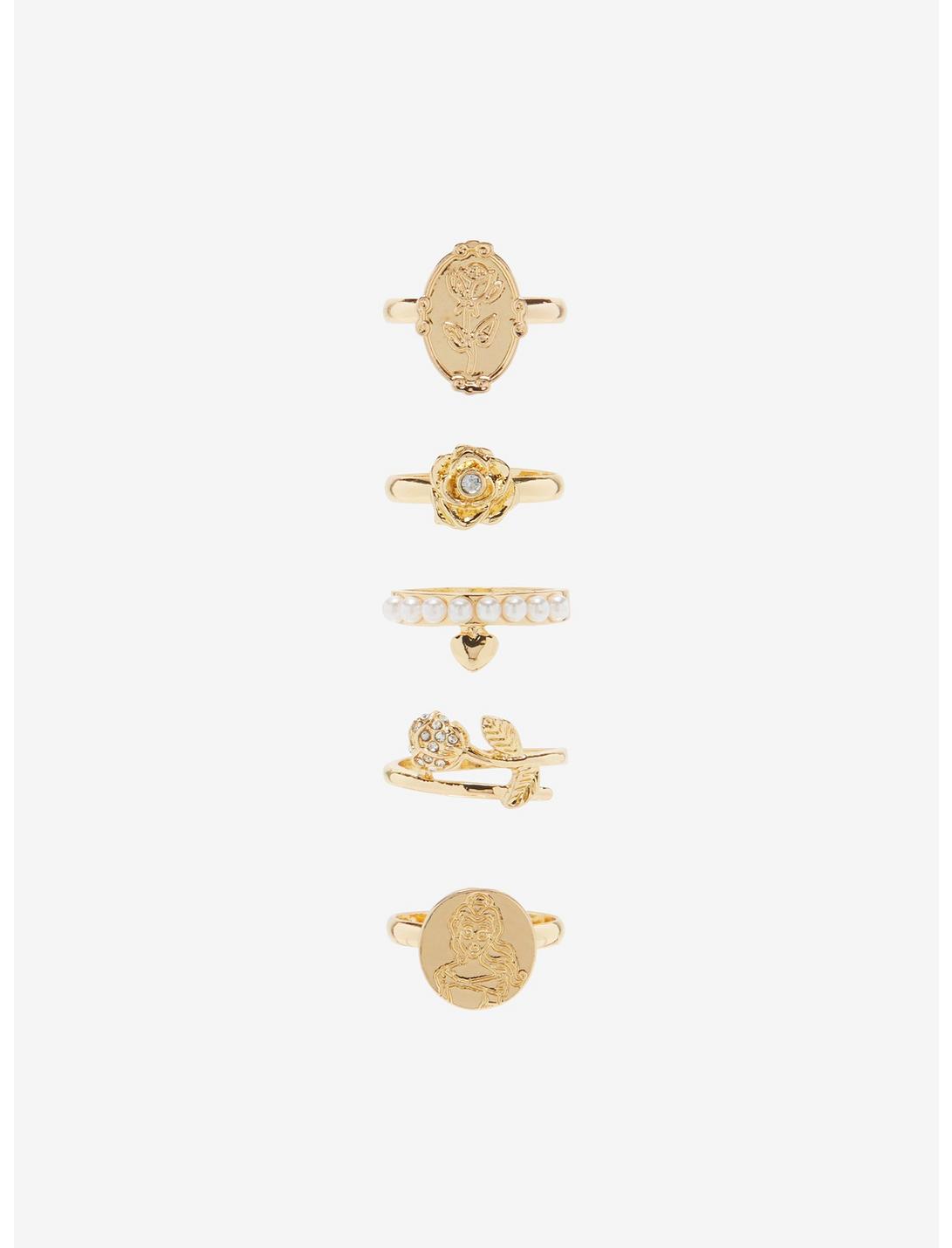 Disney Beauty And The Beast Belle Ring Set, , hi-res