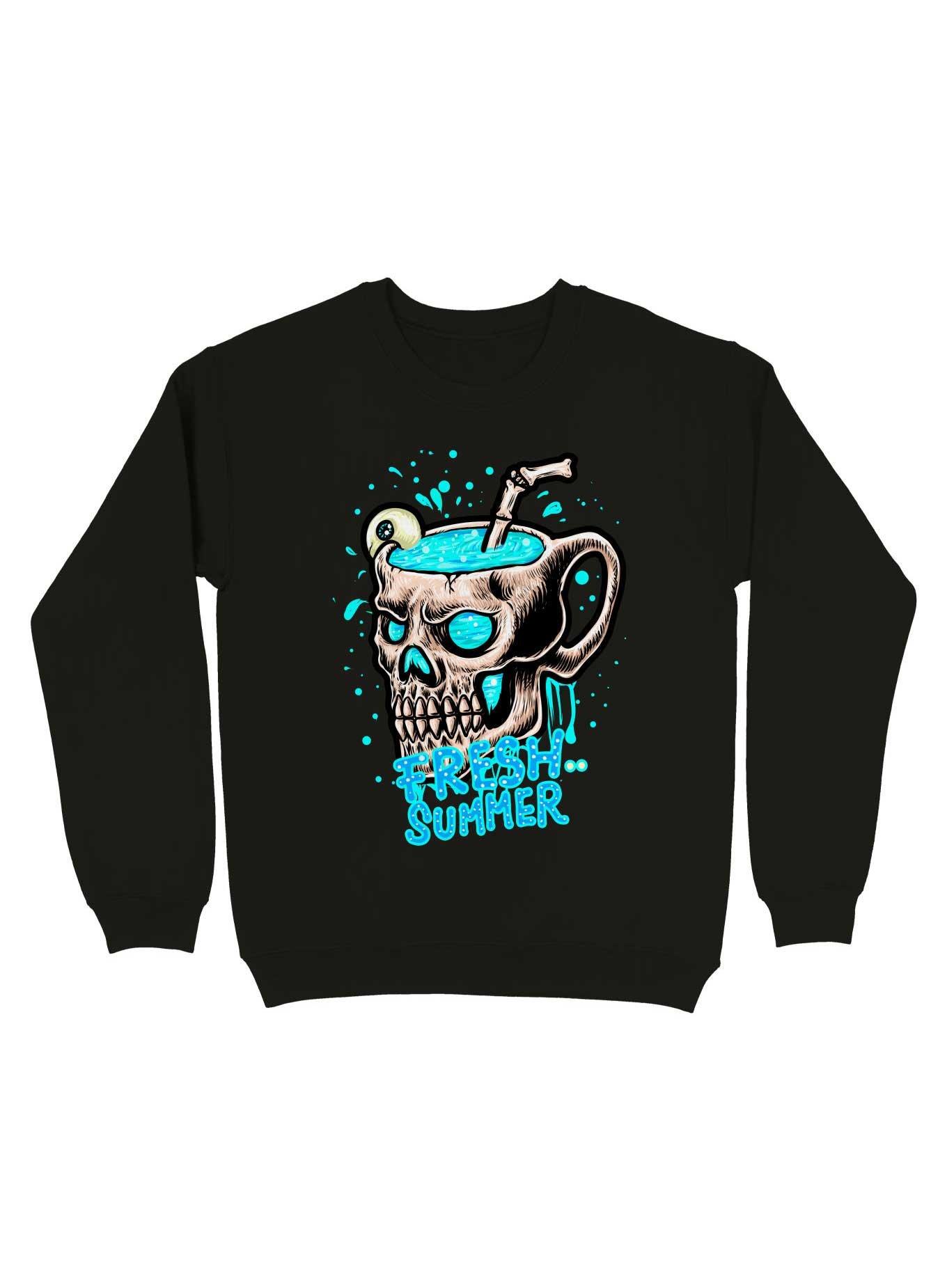 Fresh Summer With Eye Juice Sweatshirt, BLACK, hi-res
