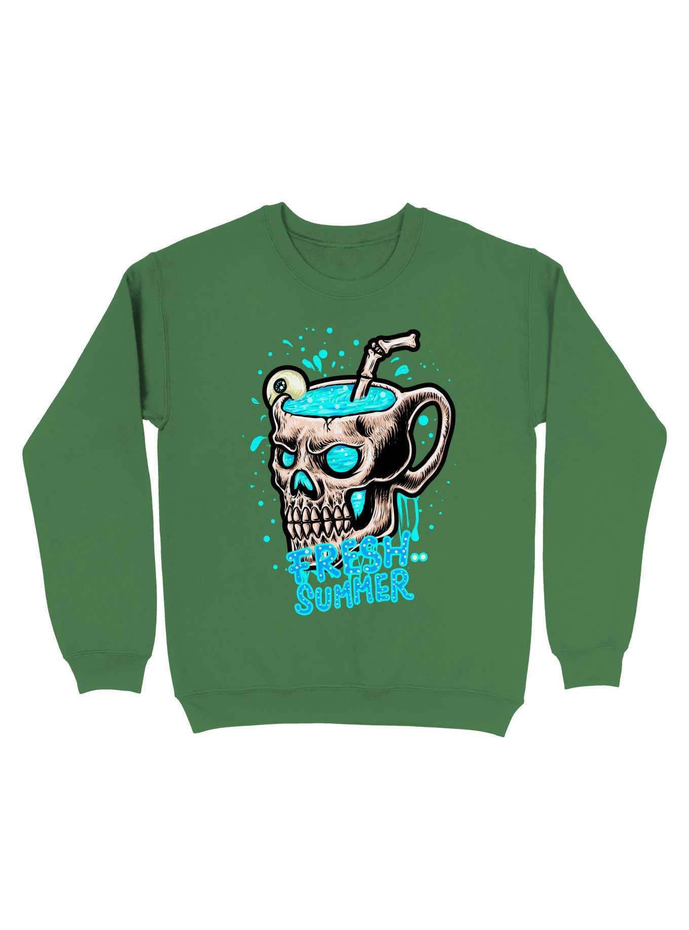 Fresh Summer With Eye Juice Sweatshirt, IRISH GREEN, hi-res