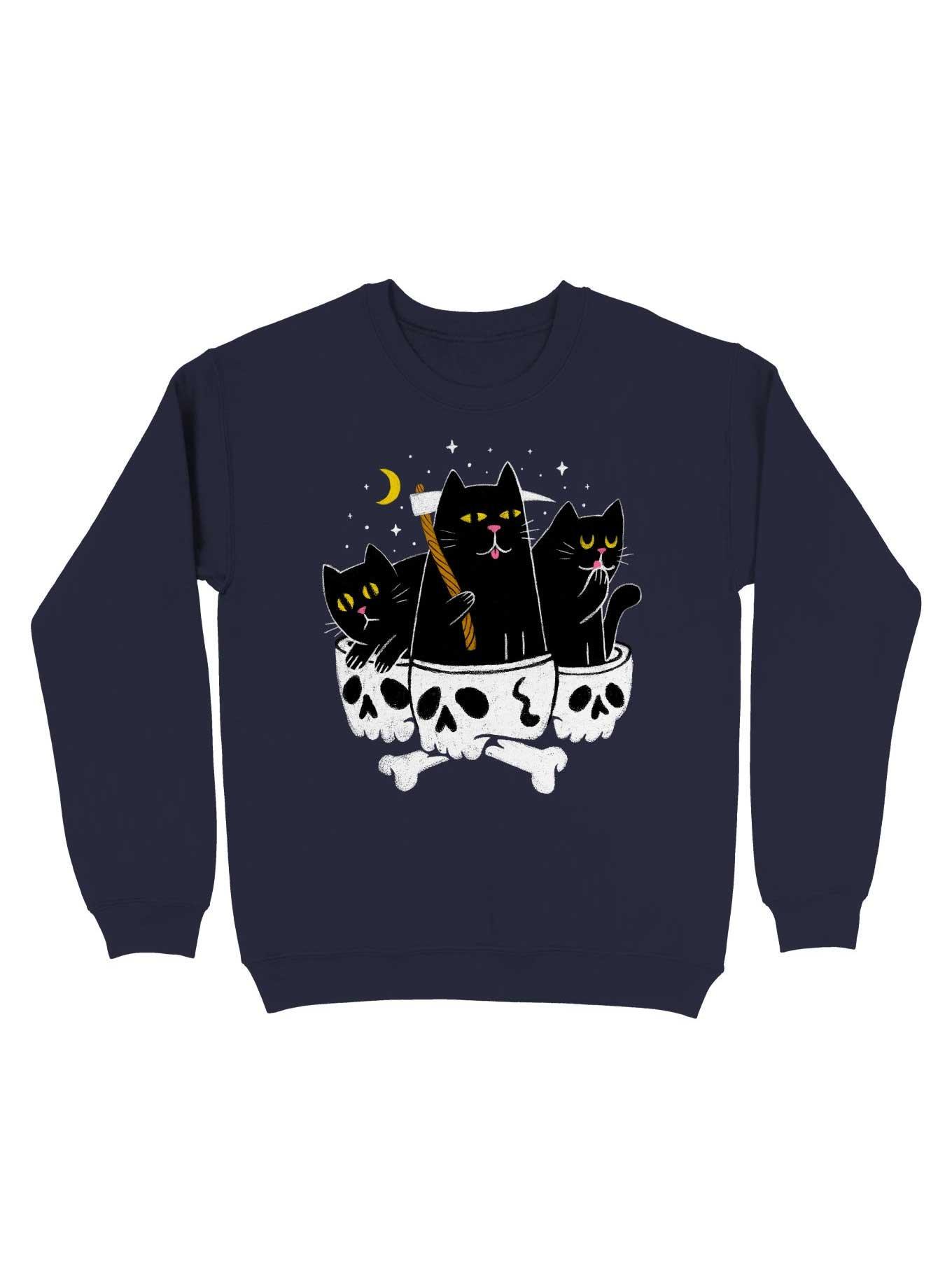 Grim Reapurr Sweatshirt, NAVY, hi-res