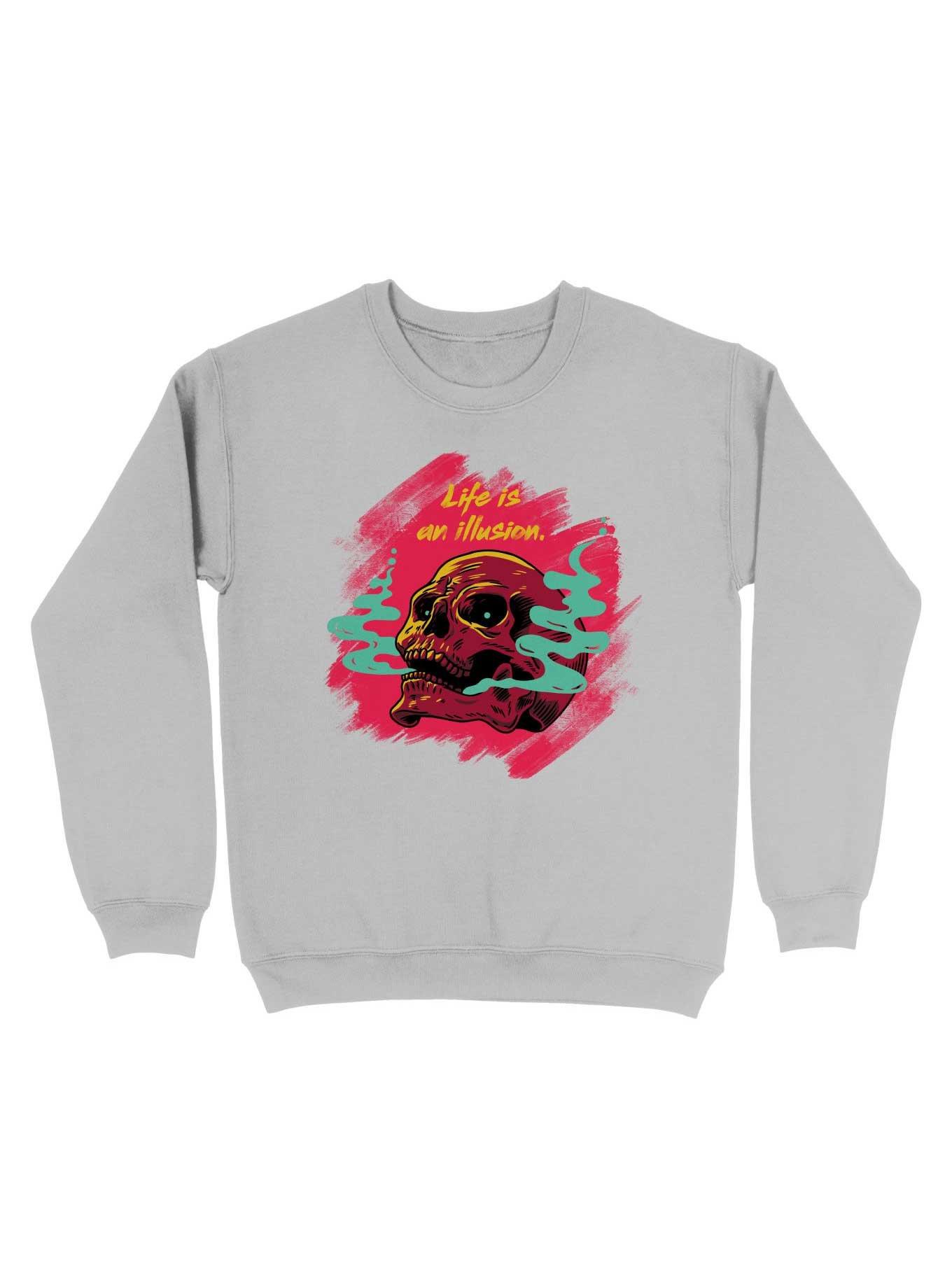 Life Is An Illusion Sweatshirt, SPORT GRAY, hi-res