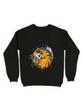 Orange Cat Sweatshirt, BLACK, hi-res