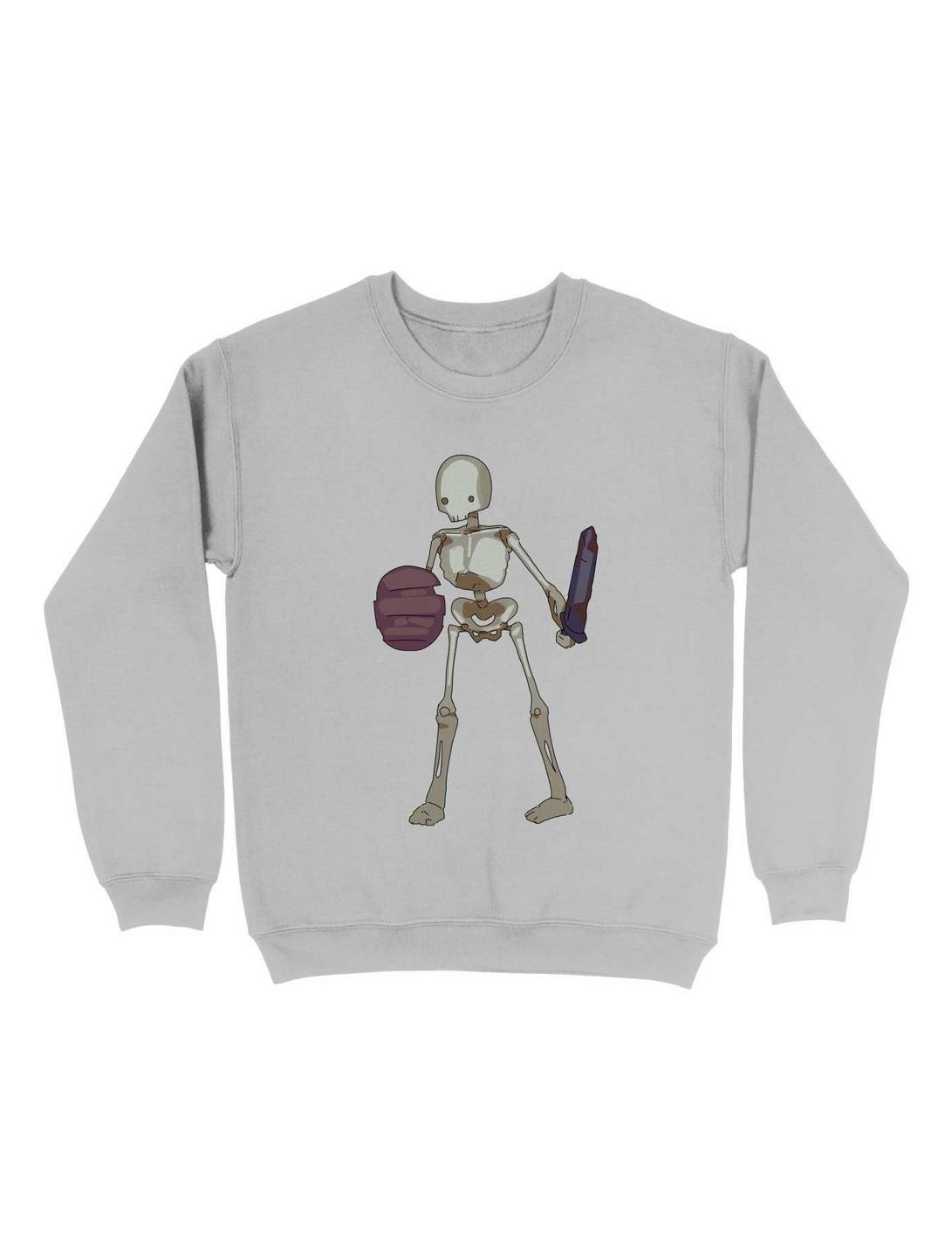 Skeletal Warrior Sweatshirt, SPORT GRAY, hi-res